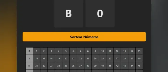 visual representation of the Bingo Game JavaScript project